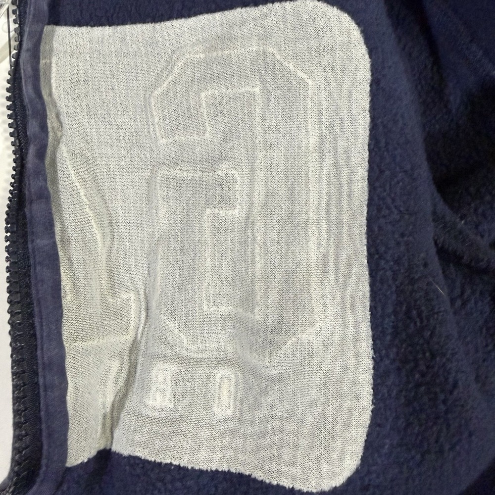 Kids Gap Original Logo Zip Up Hoodie Navy Blue Fleece Sweatshirt Boys Size M (8) - Picture 7 of 9